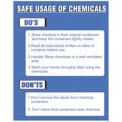 Safe usage of chemicals