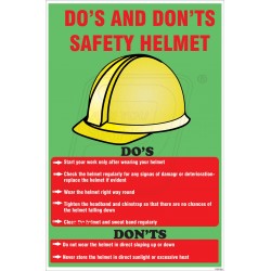 Do's and don't s safety helmet