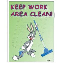 Keep work area clean