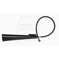 Discharge hose with horn for 4.5/6.8 kg CO2 fire extinguisher