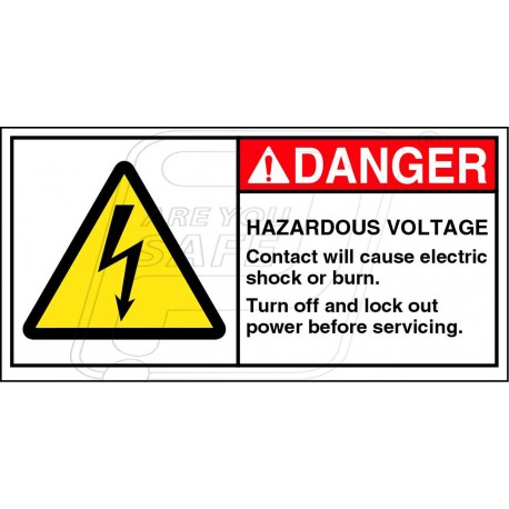 Hazardous voltage