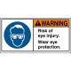 Risk of eye injury
