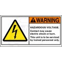 Hazardous voltage