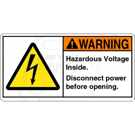 Hazardous voltage