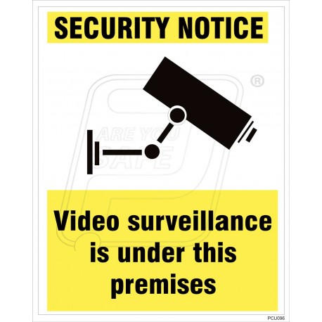 Video surveillance is under this premises