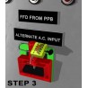 Electrical panel large circuit breaker adjustable lockout