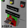 Electrical panel large circuit breaker adjustable lockout