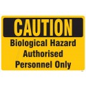 Biological hazard authorised personnel only 