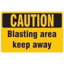Blasting area keep away
