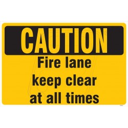 Fire lane keep clear all times