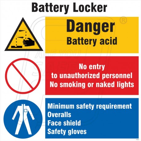 Battery locker space identification