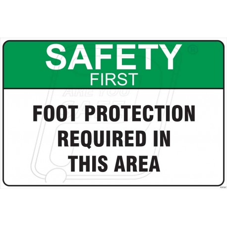 Foot protection required in this area