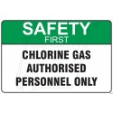 Clorine gas authorised personnel only