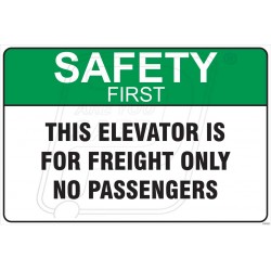 This elevator is for fright only no passengers