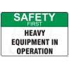 Heavy equipment in operation