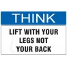 Lift with your legs not your back