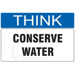 Conserve water