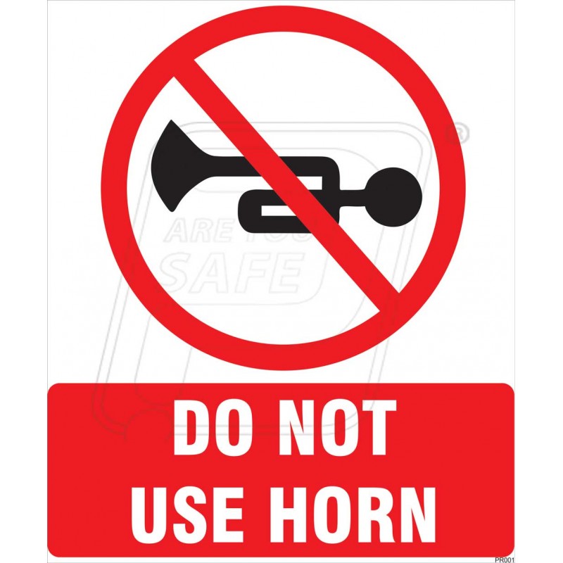 Do Not Use Horn Protector Firesafety