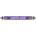 Pipe Marking Sticker -Acetic Acid