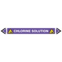 Pipe Marking Sticker -Chlorine Solution 