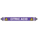 Pipe Marking Sticker -Citric Acid