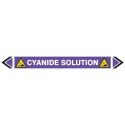 Pipe Marking Sticker -Cyanide Solution