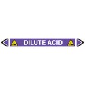 Pipe Marking Sticker -Dilute Acid