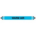 Pipe Marking Sticker -Warm Air