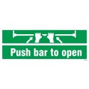 Push bar to open