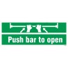 Push bar to open