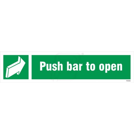 Push bar to open