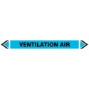 Pipe Marking Sticker -Ventilation Air