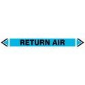 Pipe Marking Sticker -Return Air 