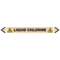 Pipe Marking Sticker-Liquid chlorine