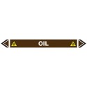Pipe Marking Sticker-Oil