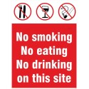 No eating, smoking & drinking