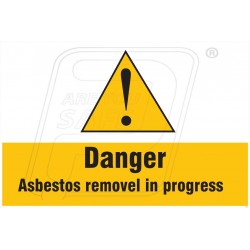 Danger asbestos removal in progressive