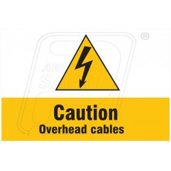 Caution overhead cables 