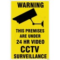  This Premises Are Under 24 HR Video CCTV Surveillance