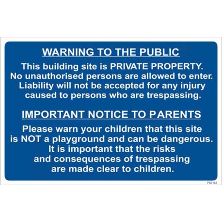Warning to the public