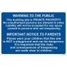 Warning to the public