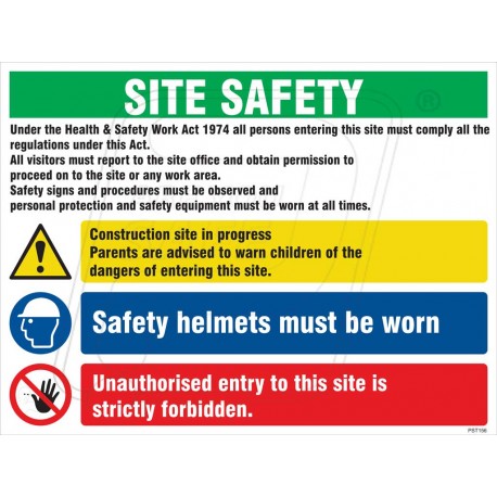 Site Safety Board | Protector FireSafety