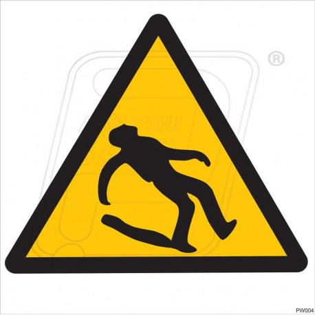 Beware slip hazard 