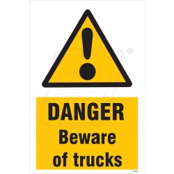 Danger beware of truck