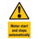 Motor start and stops automatically 