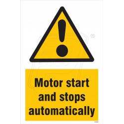 Motor start and stops automatically 