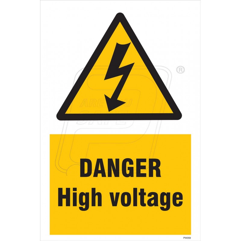 Danger high voltage | Protector FireSafety