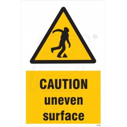 Danger uneven surface
