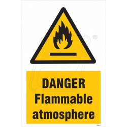 Danger flammable atmosphere