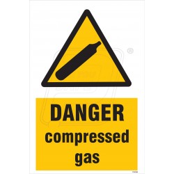 Danger compressed gas
